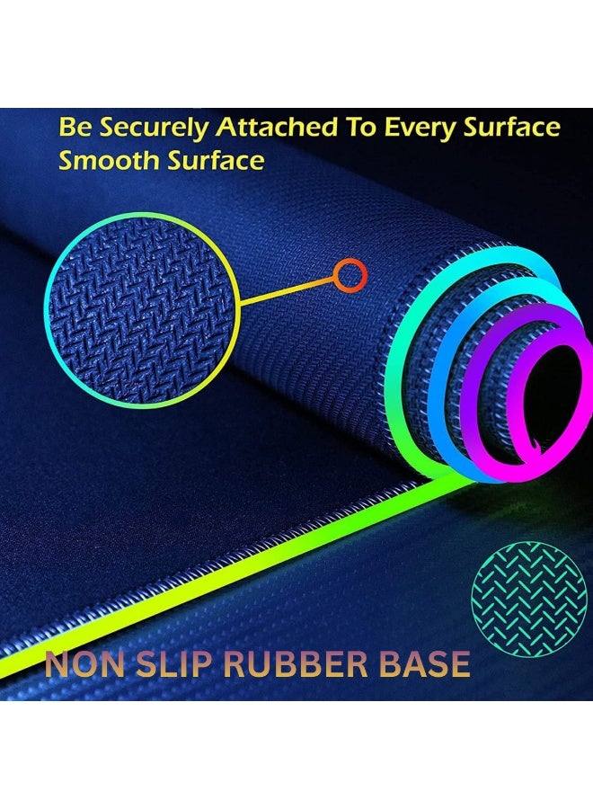 ARABIQO RGB Gaming Mouse Pad Large Extended Mouse Mat with Wireless Charging, Waterproof LED Desk Pad for Keyboard & Mouse, 12 RGB Lighting Modes, Non-Slip Base for PC & Gaming Setup - Image 4